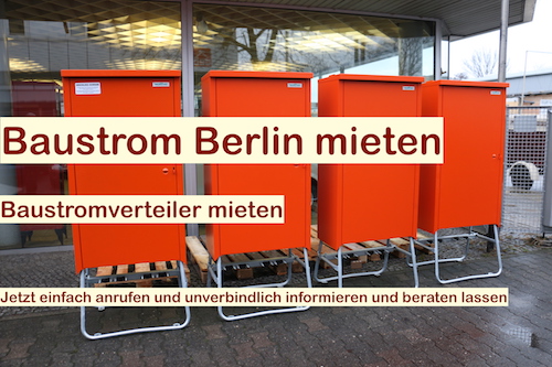 Angebot Baustrom Baustrom Berlin Brandenburg Rundum Service